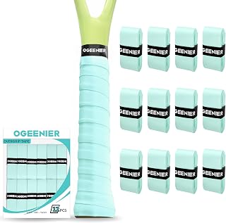 Ogeenier 3/6/12 Pack Griffband Tennisschläger Anti-Rutsch und Anti-Schweiß