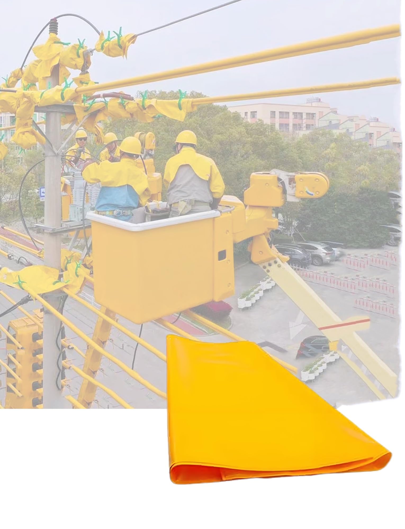 Couverture de sécurité pour sous-station évitant les accidents de tension électrique