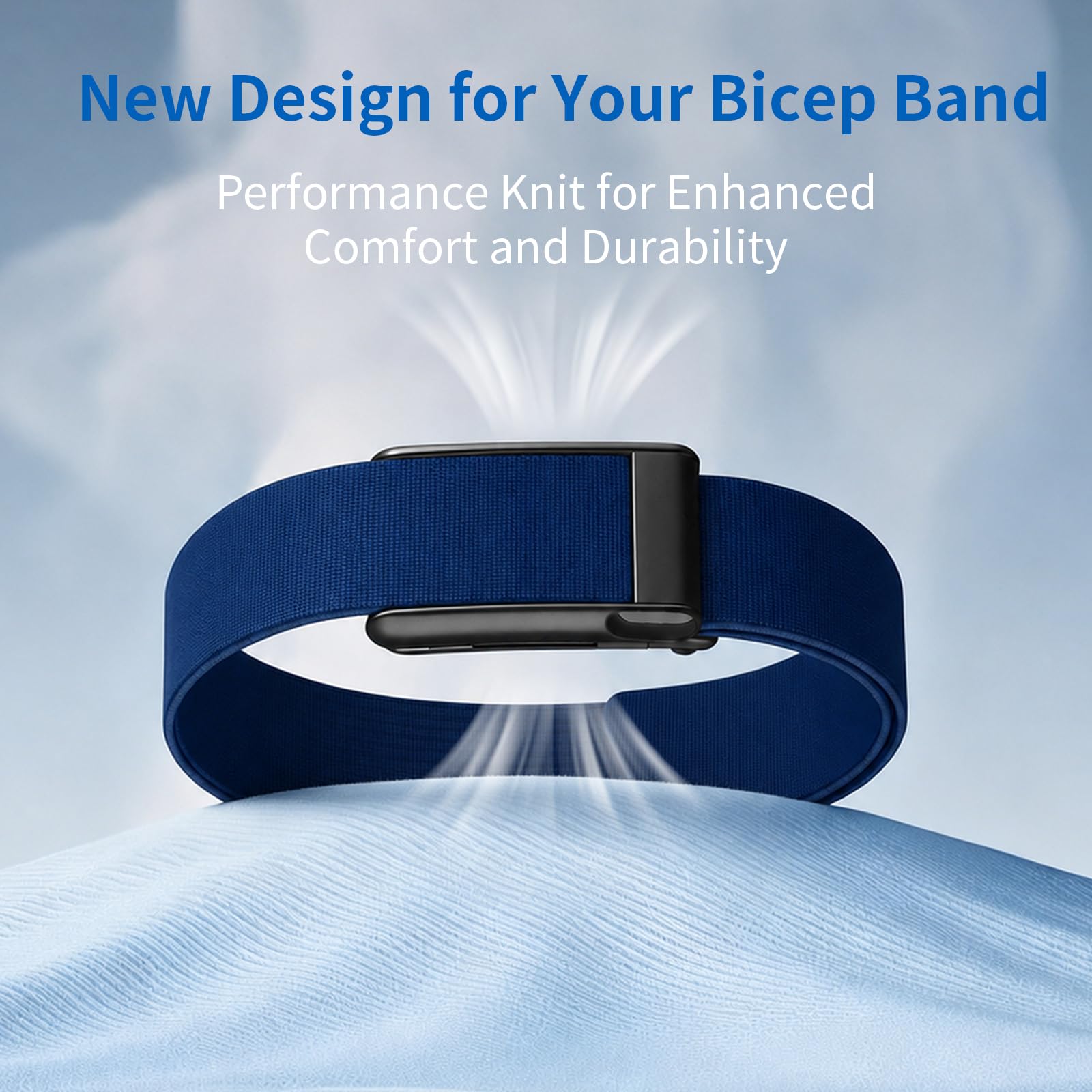 Nylon CoreKnit Bizepsband Kompatibel mit WHOOP 5.0/MG Band für Herren Damen, Weiches Performance Knit Atmungsaktiv Verstellbar Sport Bizepsband für Whoop 5.0/MG