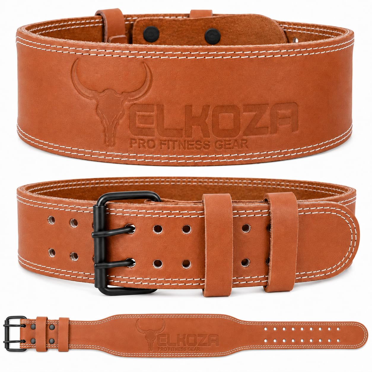 Weight Lifting Belt for Men & Women - Gym Belt with Lumbar Back Support, Adjustable Workout Belt for Weightlifting, Powerlifting, Squats, Deadlifts, Cross Training, Bodybuilding & Fitness