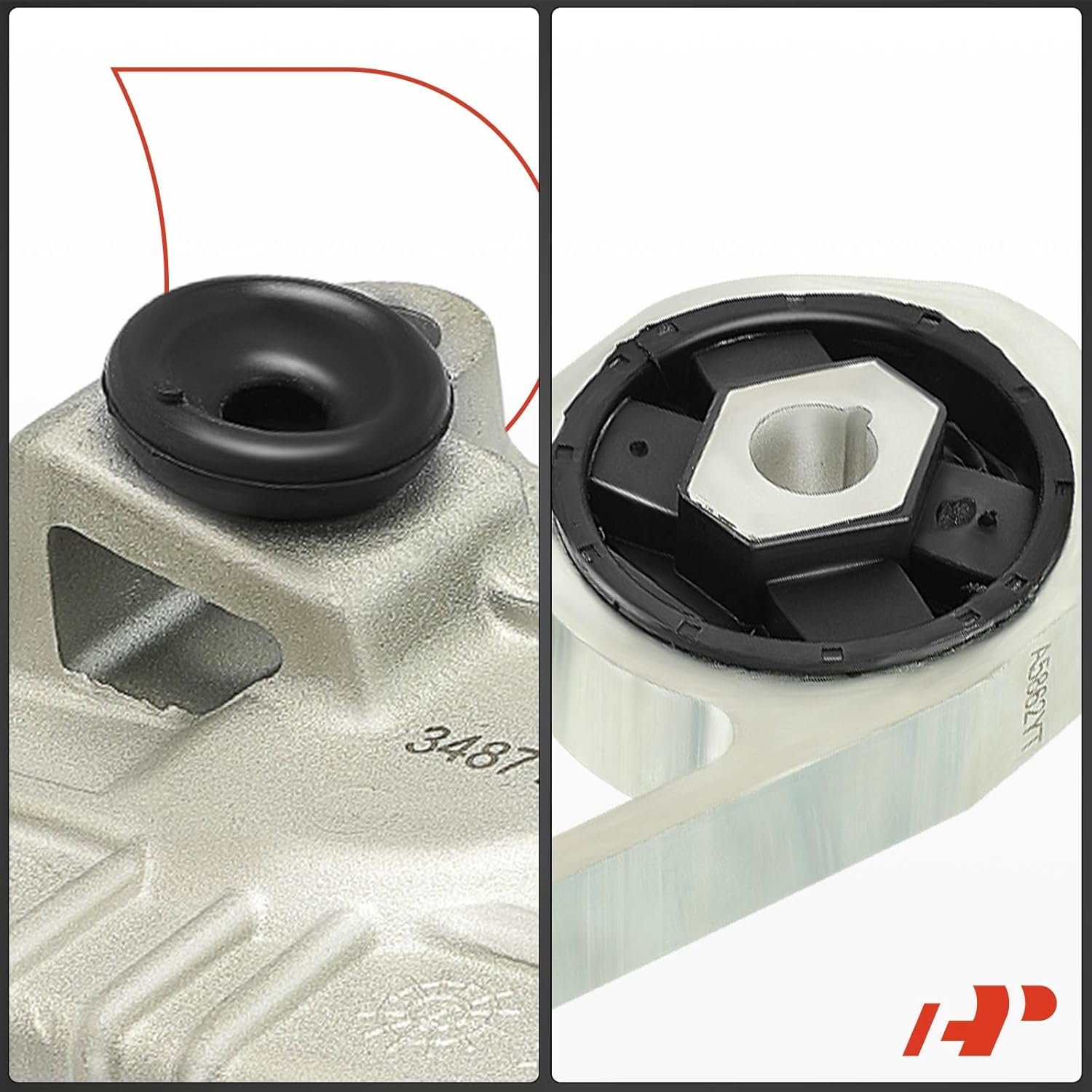 A-Premium Engine Motor Mount and Torque Strut Mount Kit Compatible with Jeep BU Series Renegade 2015-2017 & Fiat 500X 2016-2018, 2.4L, 2-PC Set, Replace# 68278029AB