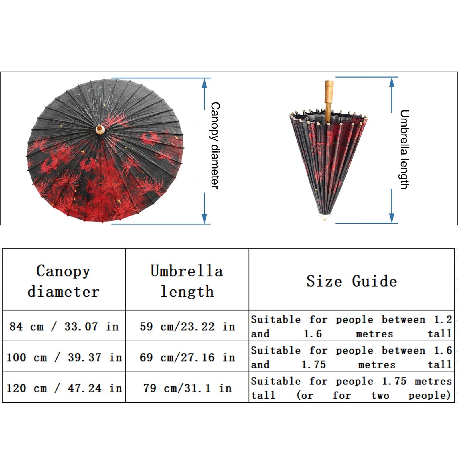 Ręcznie Robione Parasol Chiński Olej Tungowy Papierowy Parasol