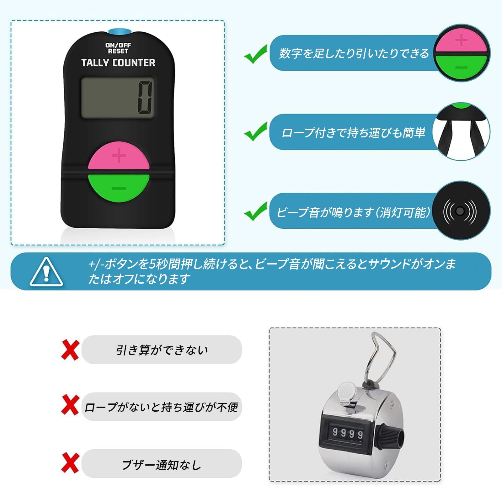 Amazon.co.jp: DELUXEFOX カウンター 数取器 デジタルカウンター