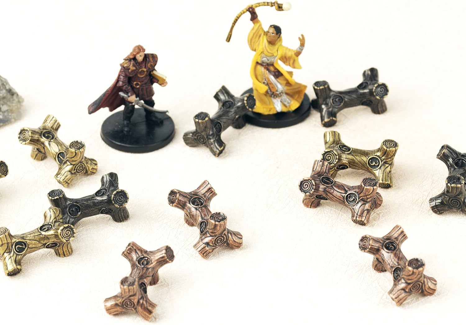 Surpass Metal dice D6 Set DND D6 dice Polyhedral Role Playing D6 Set (Bronze)
