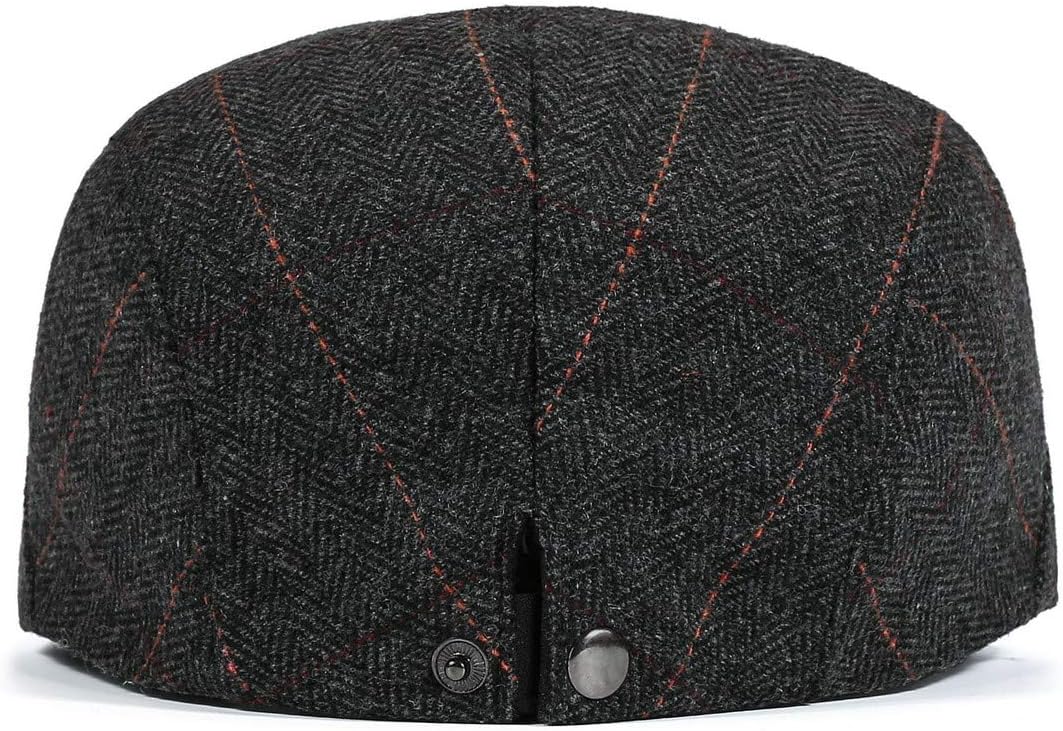 FALETO Men's Flat Ivy Gatsby Newsboy Hat Winter Spring Autumn Driving Cabbie Hunting Cap - Image 3