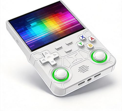 Vista 3 de R36 Ultra - Consola de juegos portátil de 128 GB, pantalla HD de 4 pulgadas, consola de videojuegos retro portátil de bolsillo, arcade para niños