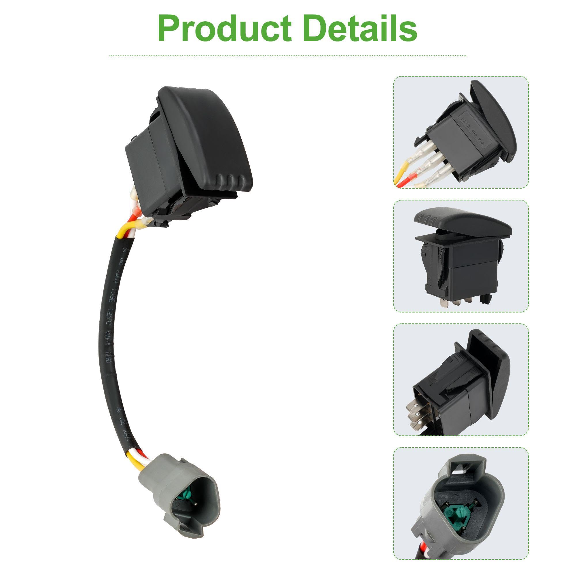 10L0L Golf Buggy F&R (Forward and Reverse) Switch with Cable for Yamaha G22, G29 Electric 2007-up JU2-H2917-00 - Image 4