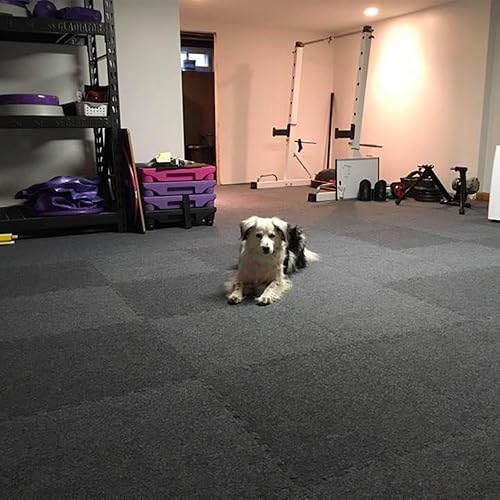 Miniatura 3 de Greatmats - Azulejo de alfombra Royal de 2 x 2 pies, paquete de 15 (gris oscuro)