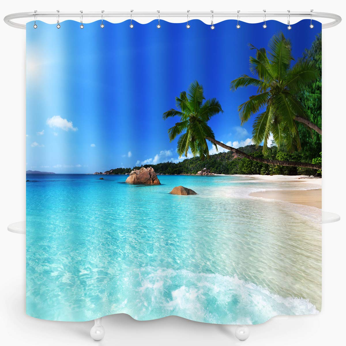 ZXMBF Ocean Beach Shower Curtain