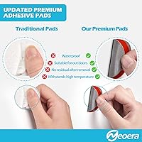 Vista 3 de Neoera - Tope para puerta de pared de goma suave redonda, protector de pared de silicona, 9.8 pies, autoadhesivo para puerta