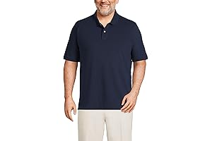 Men's Short Sleeve Comfort First Solid Mesh Polo with Pocket
