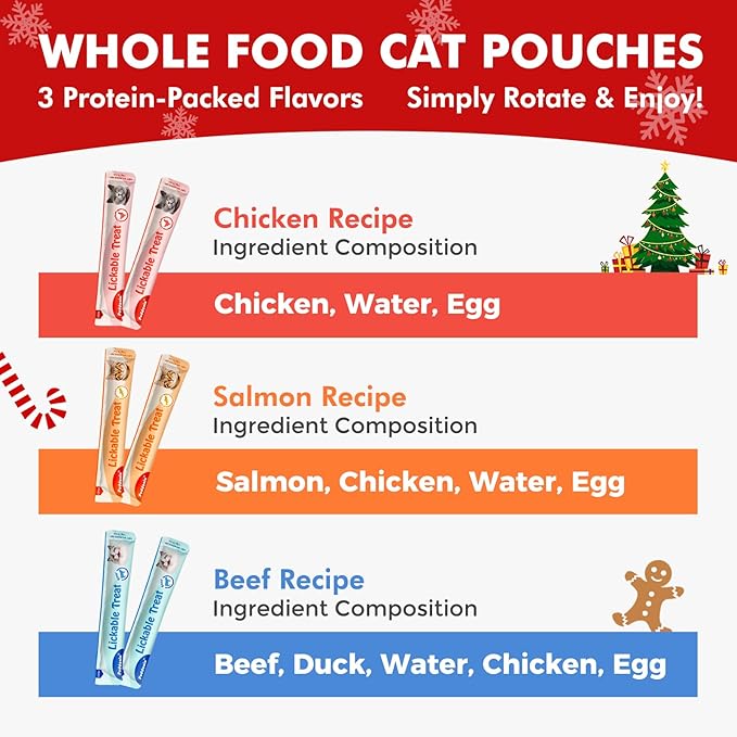 Snacks Lickable para Gatos, Puré Húmedo, Pack de 20 Tubos de 0.5oz miniatura 5