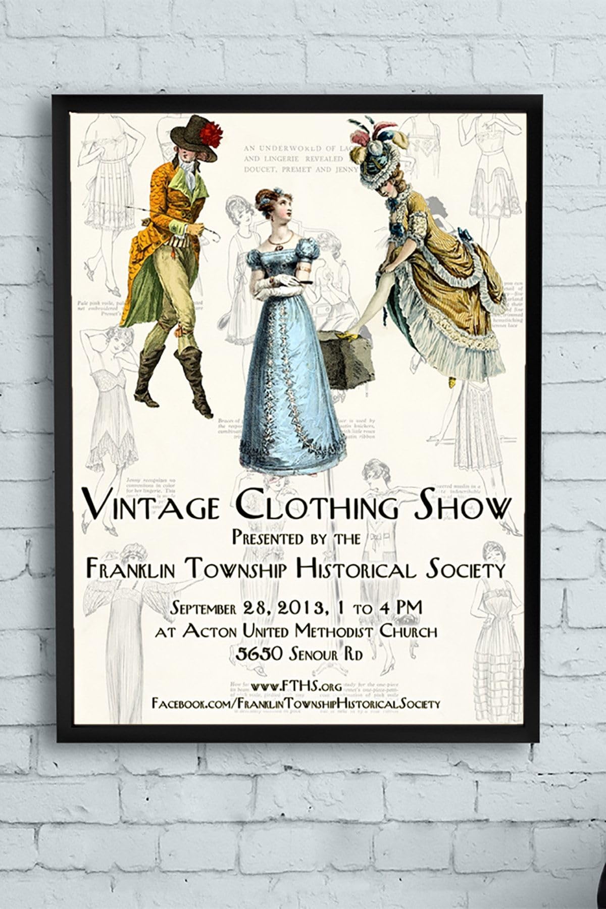 Postermanya (pster12368) Moda Vintage Çerçeveli Tablo (50x70cm)