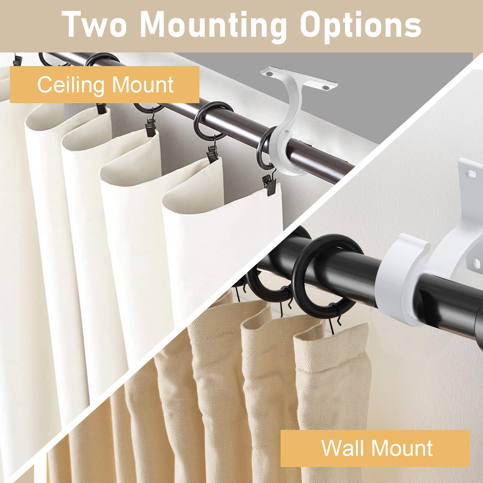 Barras De Cortinas Leroy Merlin Soporte Para Barra De Cortina, Soportes  Para Barra De Cortina Resistentes Y Ajustables Soporte Cortinas, image size:1601x1601