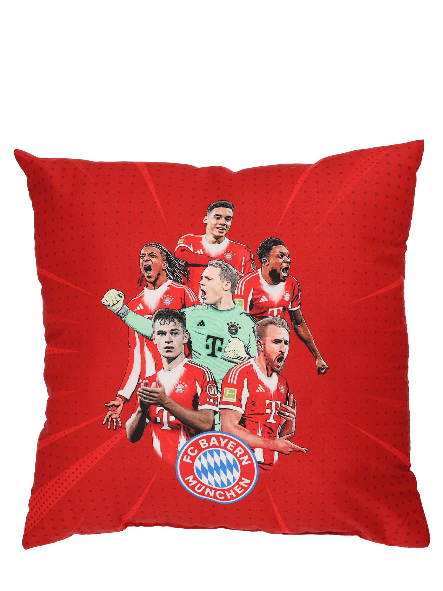 FC Bayern München I Kissen Player 2025-26 40x40 cm I Rot I 40 x 40 cm