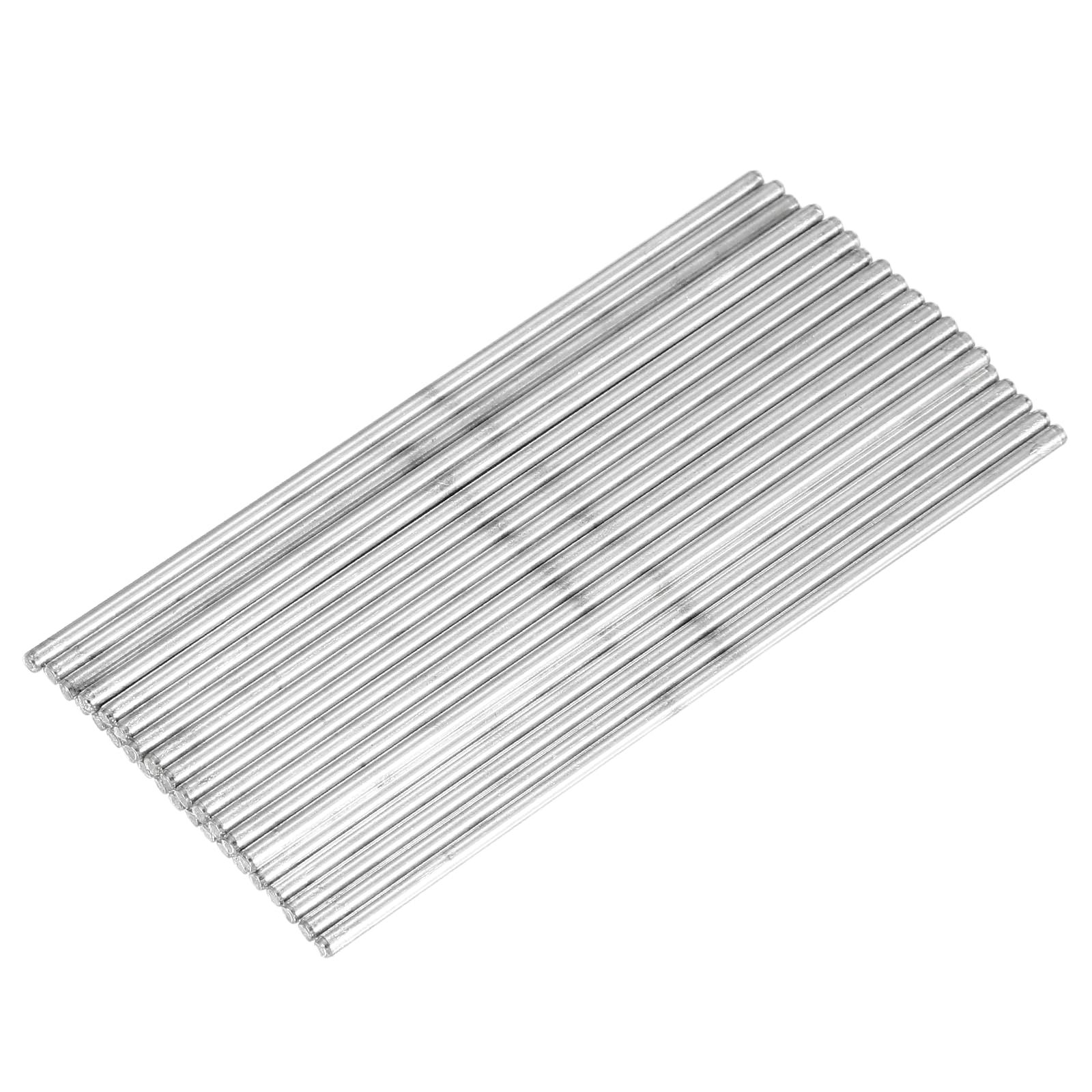 sourcing map 30pcs 2.5x100mm Toys Shaft Round Rod Axles Drive Shaft Silver — image 1
