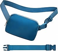 Vista 115 de Riñonera cruzada para mujeres y hombres, bolsa para cinturón para senderismo con correa ajustable, riñonera para correr, entrenamiento, deportes