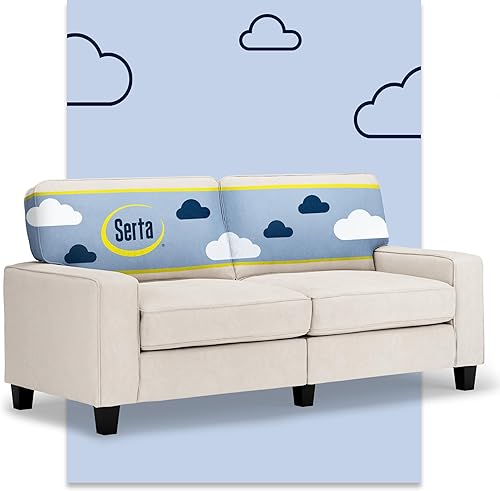 Miniatura 39 de Serta Palisades Sofás Tapizados para Sala, Sofá de Diseño Moderno, Tela, Bronceado Beige Bronceado,Beige,Marrón,Alforfón Beige,Marrón (Chestnut