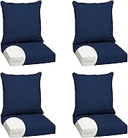 Vista 159 de Arden Selections Juego de cojines profundos para exteriores, 24 x 24 pulgadas, resistente al clima, a prueba de lluvia, resistente a la decoloración