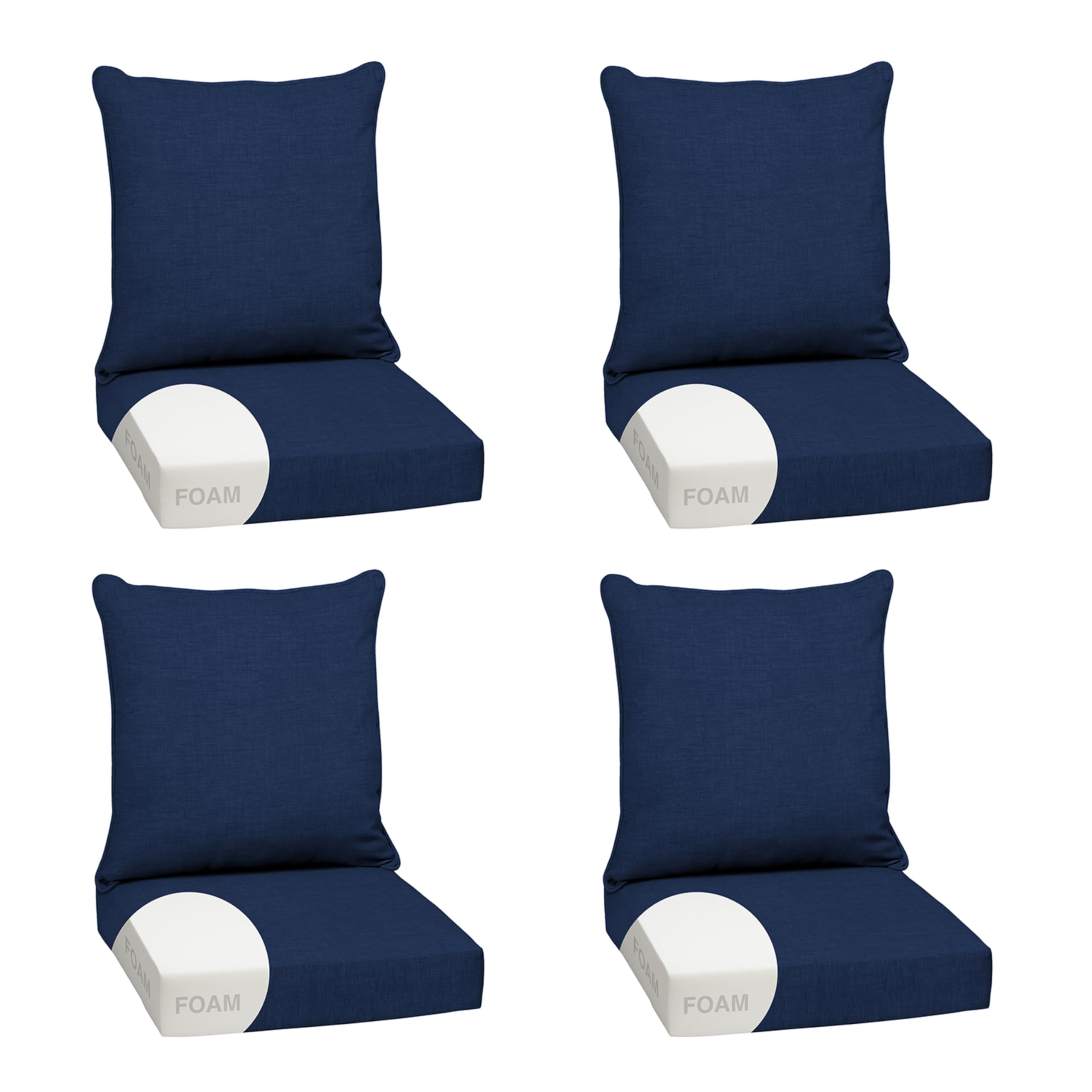 Arden Outdoor Deep Seat Cushion Set