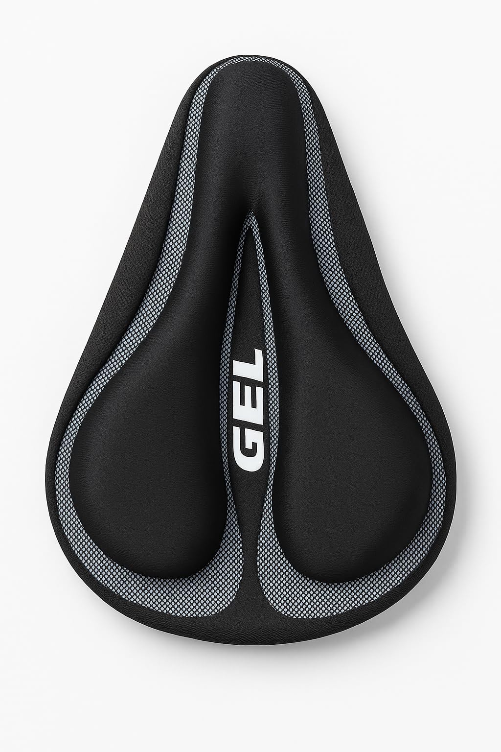 PTC Cycle Seat Fire Hit Cushion Gel Cover | Soft & Washable Gel Saddle Seat | Fits Narrow/Slim Seats | Cycle Accessories | Comfortable Bike Seat Cover for Cycling,(Black)