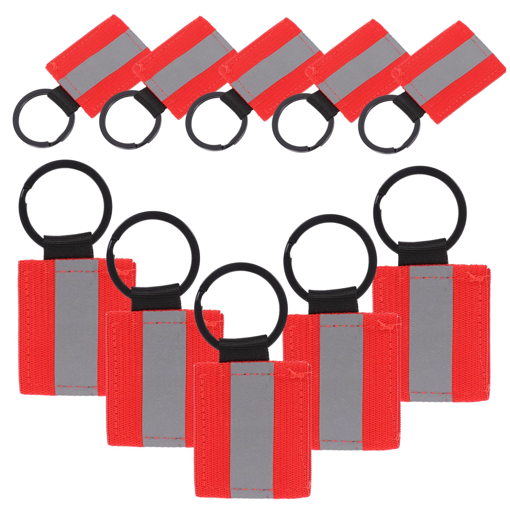 BESPORTBLE Etichette Riflettenti Lucide equipaggiamento Riflettente di Sicurezza Portachiavi Riflettente bifacciale Accessori per Abbigliamento Accessori per Borse Accessori per Zaini