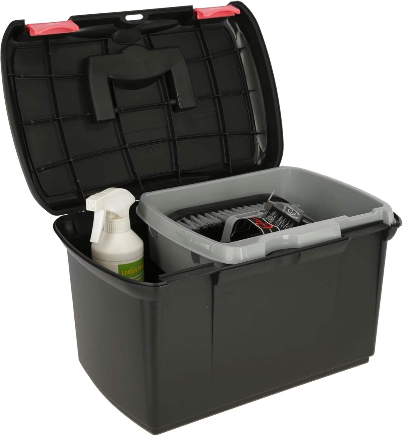 Grooming Box Arrezzo blck/fchs with Removable Insert