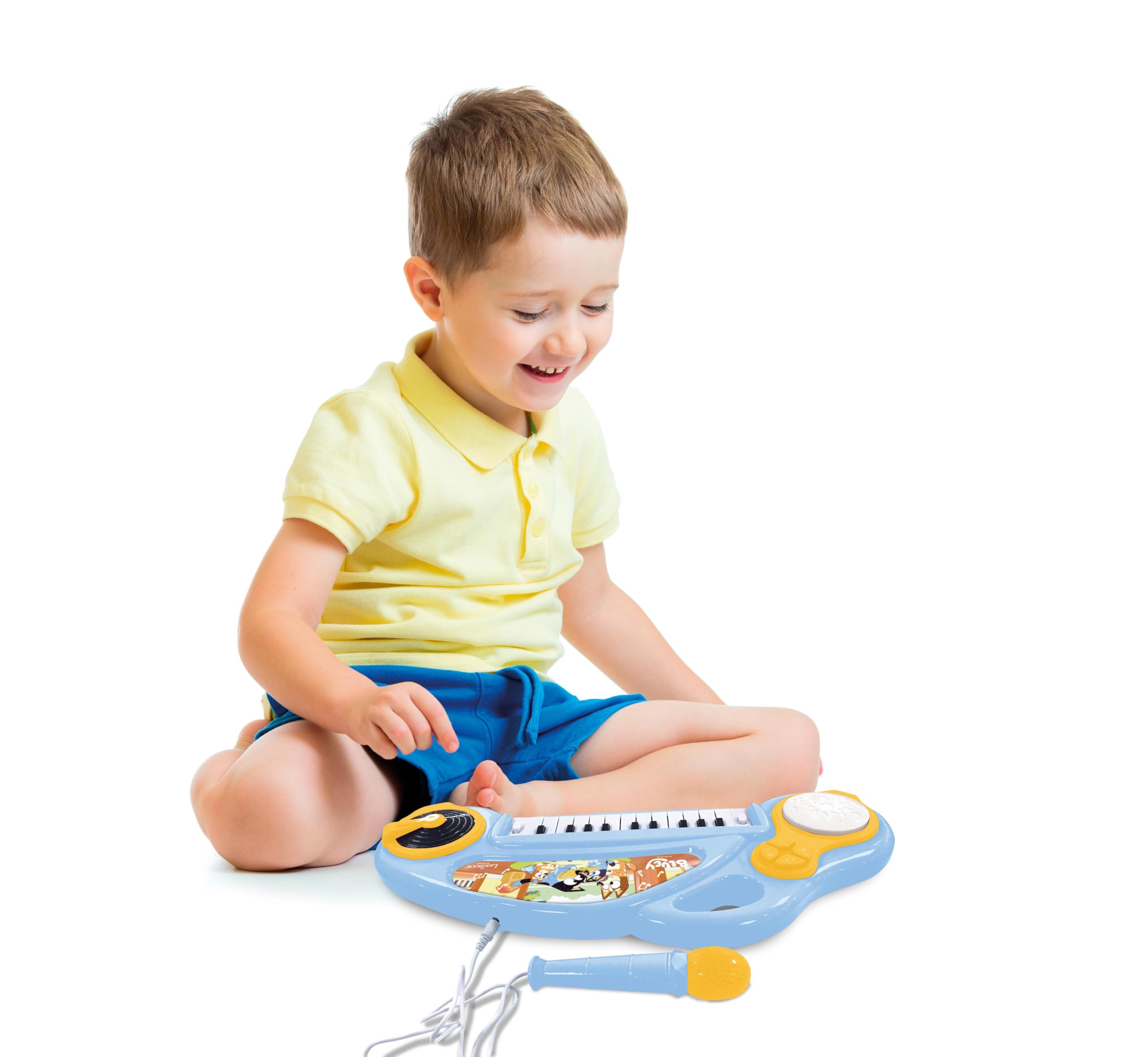 LEXIBOOK, Bluey, Electronic Piano for Children with Light Effects Blue Yellow, K704BYLXB, Compact/Small - Image 4