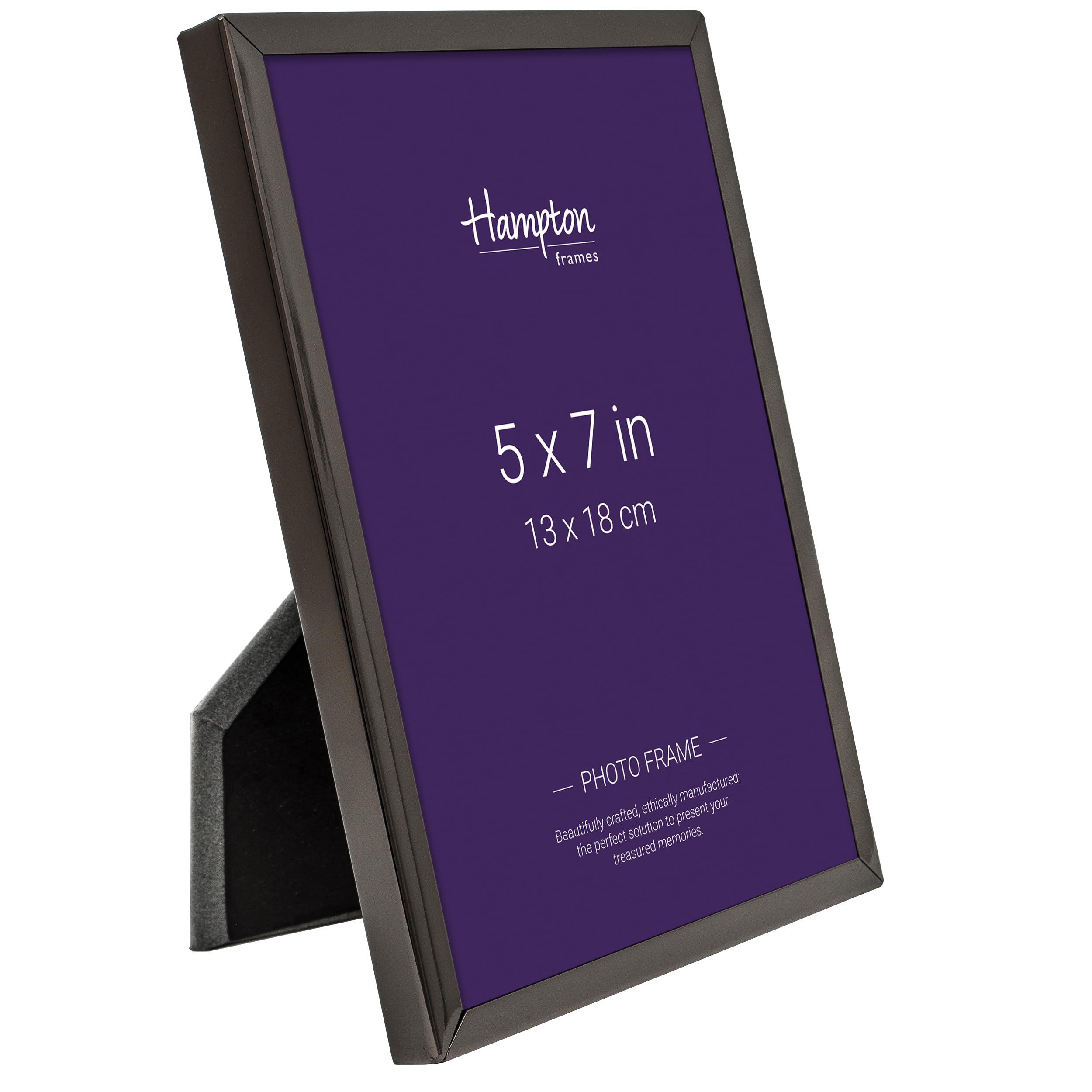 Hampton Frames KINGSBRIDGE Picture Frame, Black, 5x7 (13x18cm) - Image 2