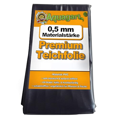 Bâche de bassin Bâche PVC 0,5 mm noire pour bassin