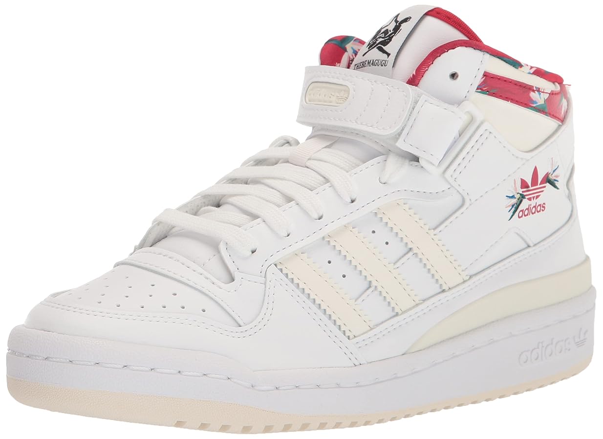 Amazon | adidas Originals Womens Forum Mid White/Power Red Amazon | adidas Originals Womens Forum Mid White/Power Red