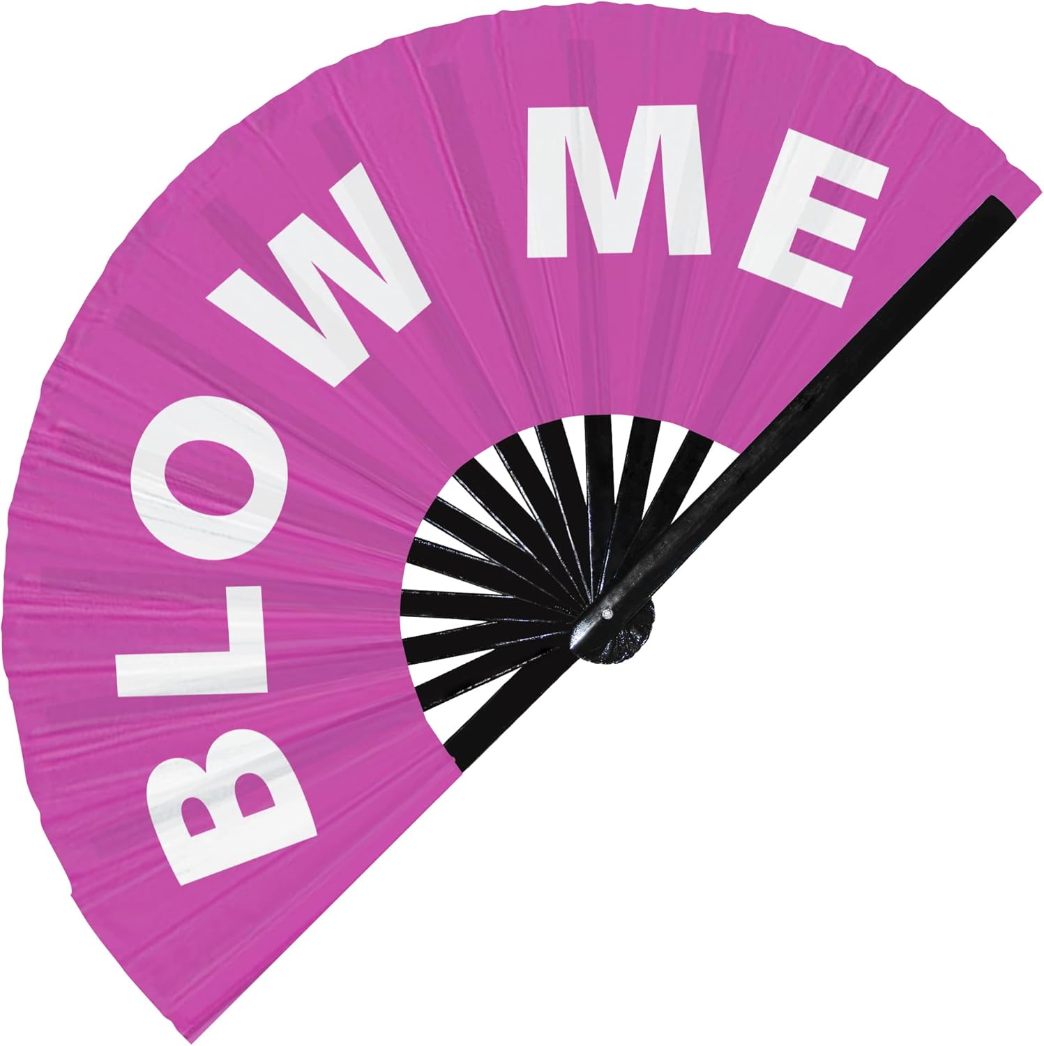 Blow Me hand fan foldable bamboo circuit hand fan funny gag