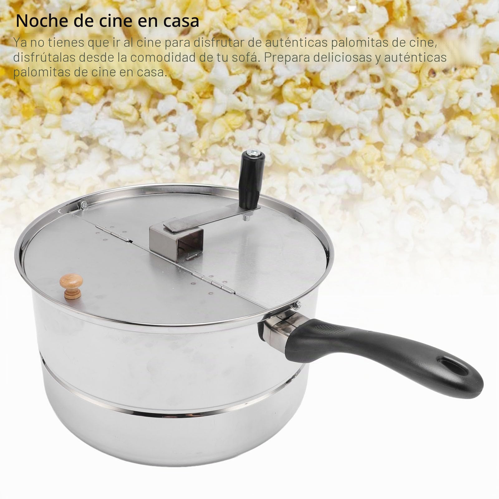 Fabricante de Palomitas de Maíz, Palomitas de Maíz de Acero Inoxidable, Maquinadora de Palomitas de Maíz Caseras, Fabricante de Palomitas de Maíz Caseras con Calefacción Eléctrica