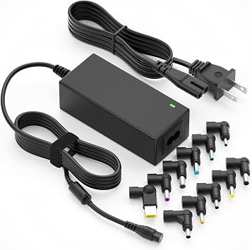Powseed Universal Laptop Charger 45W for HP Dell Acer Asus Samsung Sony Toshiba Fujitsu Gateway Delta NEC Liteon Notebook Chromebook 18.5V 19V 19.5V 20V 2.25A 2.37A Computer Power Cord AC Adapter