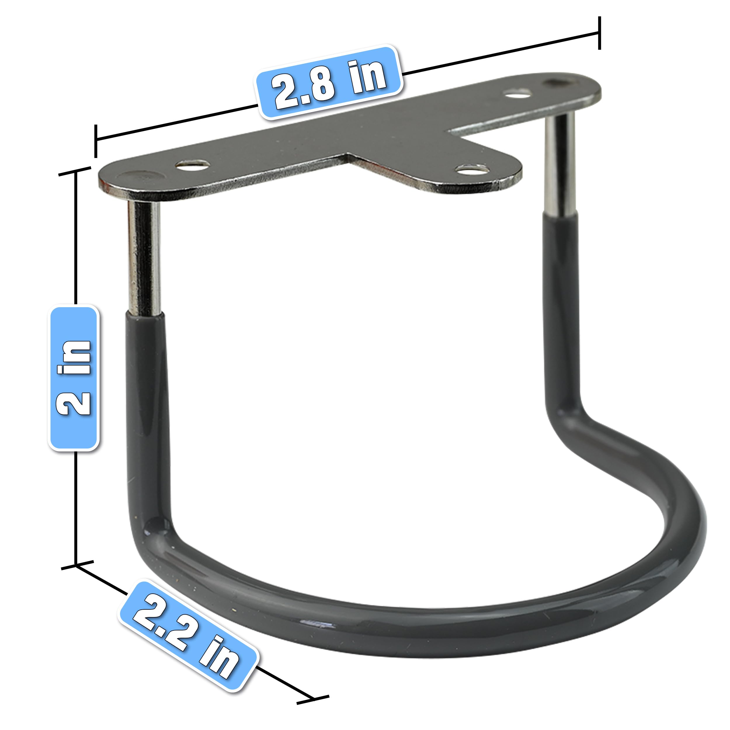 TidyFriend Rubberized Under Desk Laptop Mount - 3 Racks in 1 Sets, Laptop Under Desk Mount, Organizer Rack with Screws