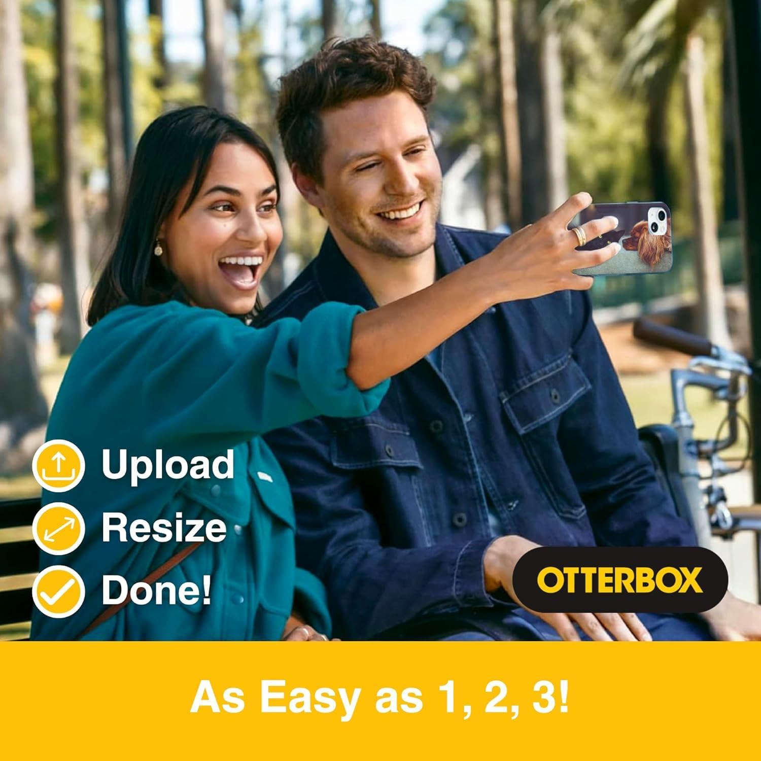 OtterBox iPhone 16 Pro - Customizable Case - Commuter MagSafe Series - Personalize with Photo, Text & Logo -Snaps to MagSafe - Raised Edges Protect Camera & Screen - Non-Retail Packaging