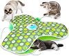 Interactive Cat Toy Self-Employment Electric Cat Toy Intelligence Toy for Cats with Removable Feathers Automatic Mouse Catching Game USB Charging
