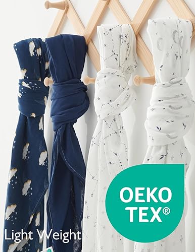 Miniatura 56 de Momcozy Mantas de muselina para bebés, niños y niñas, paquete de 4 mantas transpirables y agradables a la piel, esenciales para bebés, registro