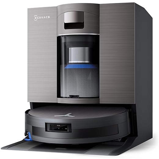 ECOVACS DEEBOT X11 OmniCyclone Robot Vacuum and Mop, PowerBoost Charging, OZMO Roller 2.0 Instant Self-Washing Mop, 19,500Pa Blast Suction, Bagless OmniCyclone Station, AIVI 3D Smart Navigation