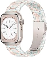 Vista 151 de Lightweight Resin Band For Apple Watch Series 11 10 SE 9 8 7 6 5 4 3 2 1 Ultra 3 2, Fashion Adjustable Replacement Strap for iWatch Bands 38mm 40mm