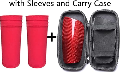 Miniatura 9 de Carbon Fiber Soccer Shin Guards, with Portable Carrying Case, Super Strong, Ultra Light, Shock Resistance, Air Permeability, Suitable for Adult,