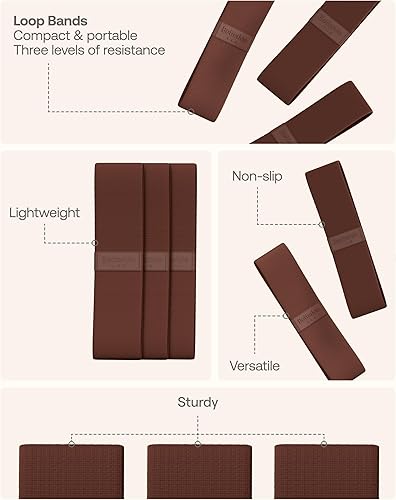 Miniatura 5 de BetterMe Bandas de Pilates - Juego de bandas de resistencia para mujer - Bandas elásticas de entrenamiento para glúteos, piernas y núcleo - Bandas