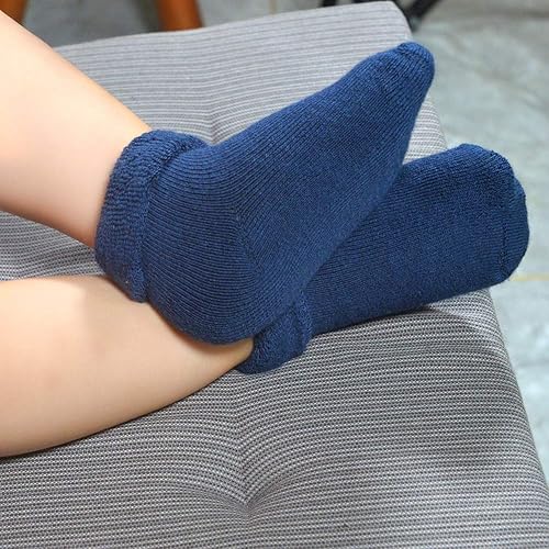 Miniatura 7 de JAKIDAR 6 pares de calcetines de bebé para recién nacido, calcetines gruesos y cálidos de algodón