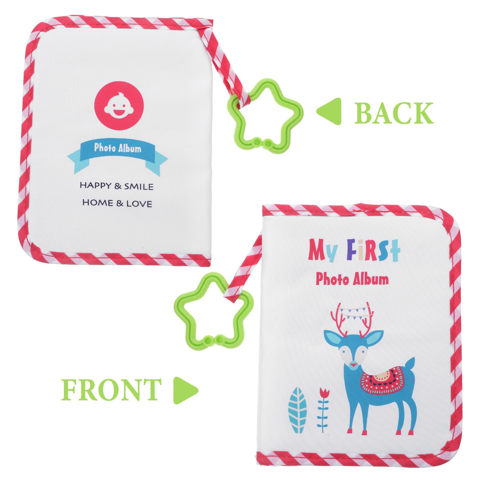 Toyvian 4 Stück Neugeborenen Fotoalbum Elch Design für Babys Erstes