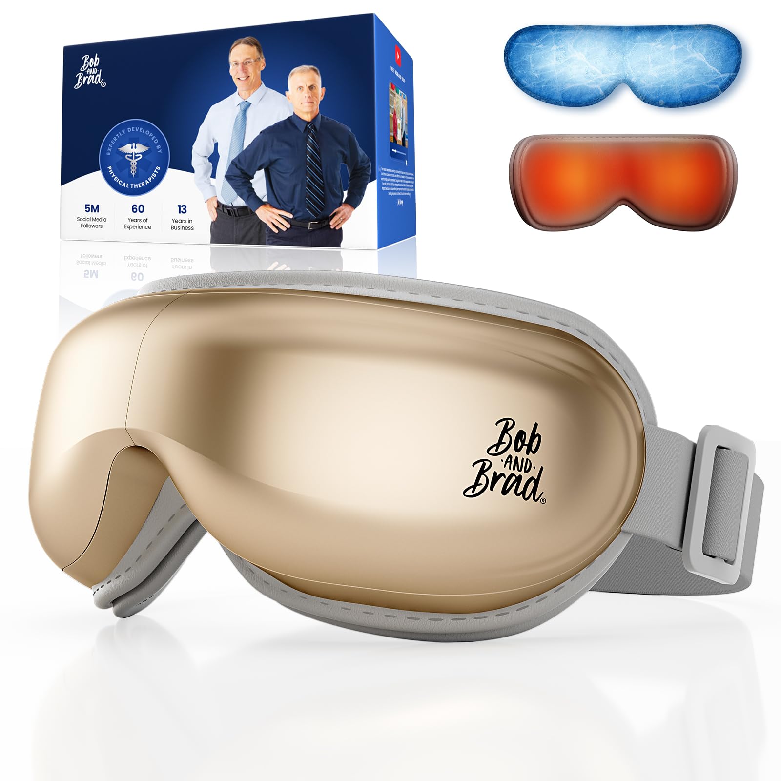 Eye Massager with Heat and Cooling, EyeOasis 3 Eye Mask for Migraines, Sleep Mask with Heat, Compression, Music, Headache Massager for Dry Eyes Strain Migraine Relief Improve Sleep