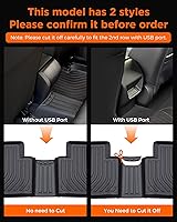 Vista 4 de Alfombrillas de piso para auto para Honda Civic 2022–2025, 2026 Sedán (No para Hatchback e Híbrido), Forros de Piso de TPE Antideslizantes para Todo