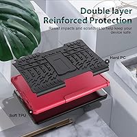 Vista 6 de ROISKIN Funda con función atril de 2 capas resistente a prueba de golpes para niños 2021 Release Tablet 10 y 10 Plus funda de 11ª generación sin