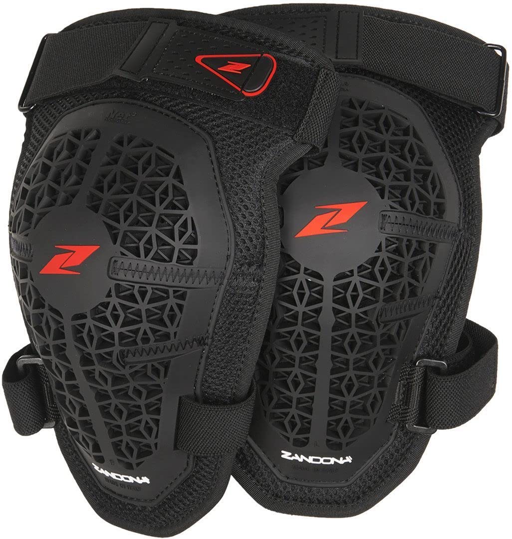 Zandonà Netcube Kneeguard - Ginocchiere in forma ergonomica, Nero, Taglia Unica, 1 paio