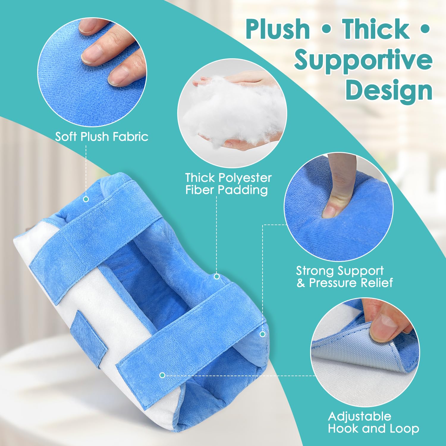 Elbow Protectors for Elderly, Ulnar Nerve Pain Relief Soft Elbow Pads for Wheelchair & Bedridden Patients, Pressure Ulcer Prevention Arm Pillow for Sleeping & Surgery Recovery Support Cushion (1 Pair)