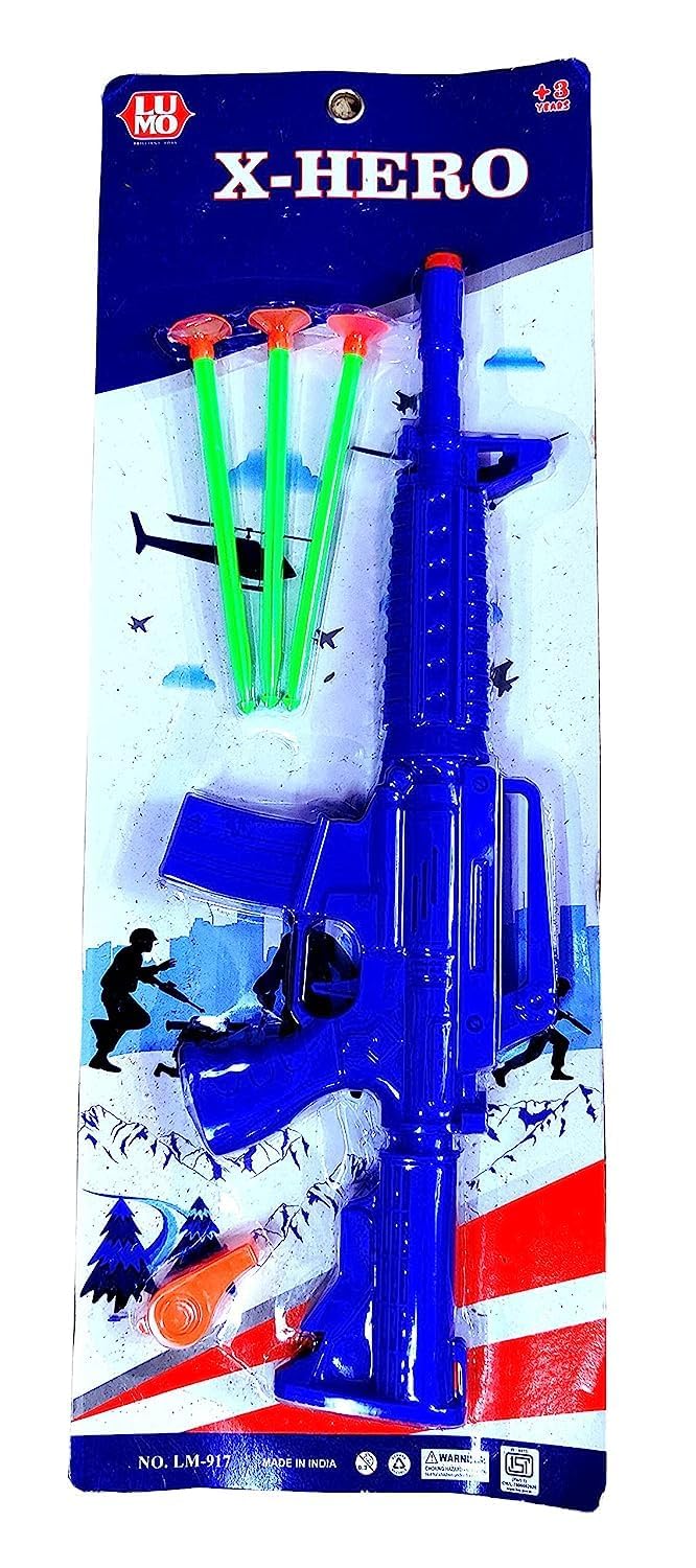 Craft Bay by Kaushiki Enterprises X-Hero Big Size Military Style Combat Shooting Toy Gun for Kids. with 6 VACCUM Darts, Small Toy Gun Army Toy Gun for Kids. (Multicolor) (B0D1JWV7P6) Amazon Price History, Amazon Price Tracker